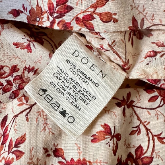 ✨💋SOLD💋🎶🦚🌹DÔEN ‘Hickory’ Organic Peter Pan Collar Songbird Toile XXL✨ - Picture 14 of 17